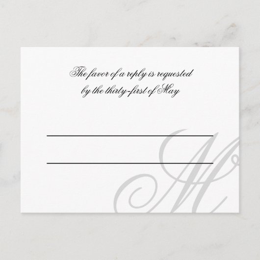 zwart Stropdas | Zwart Wit | RSVP-Briefkaart Uitnodiging Briefkaart (Voorkant)