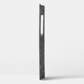 Zwart struisgeler lederen blik Case-Mate iPhone case (Achterkant / Links)