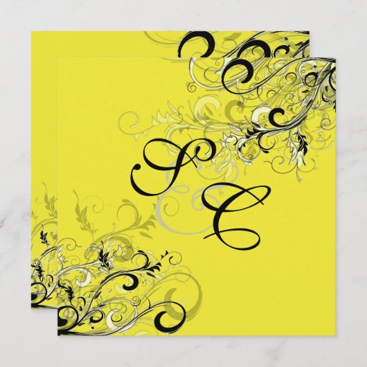  ZWART-SWIRLS/diy-achtergrond Kaart (Voorkant / Achterkant)