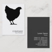 Zwart symbool 02 - wit visitekaartje (Voorkant / Achterkant)