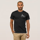 Zwart T-shirt Historic- Corner Stone ENGLISH (Voorkant volledig)