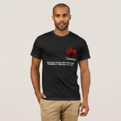 Zwart T-shirt + Labels / Mannen - Gepersonaliseerd (Voorkant volledig)