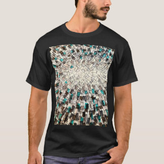 Zwart T-shirt met gekleed glasdesign