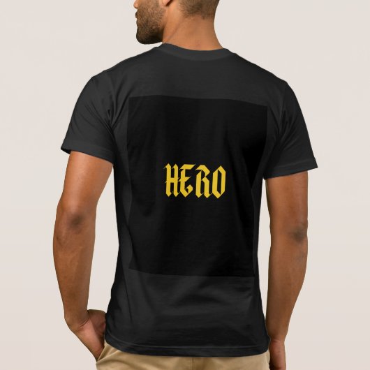 Zwart T-shirt met het beste ontwerp (Achterkant)