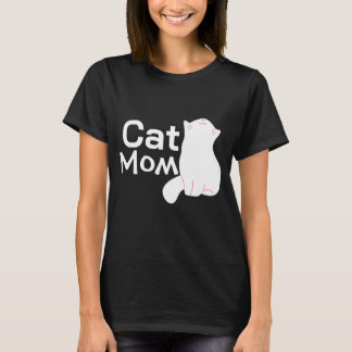 Zwart T-shirt moeder kat