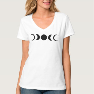 Zwart T-shirt voor dames met echo