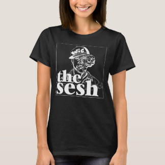 Zwart T-shirt "Wic in the Sesh", vrouwen