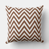 Zwart/Tan/bruin/witte Chevron Pillow Kussen (Achterkant)