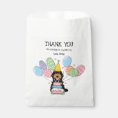 Zwart Tan Cockapoo Cavapoo Verjaardagsfeest Bedankzakje (Voorkant)