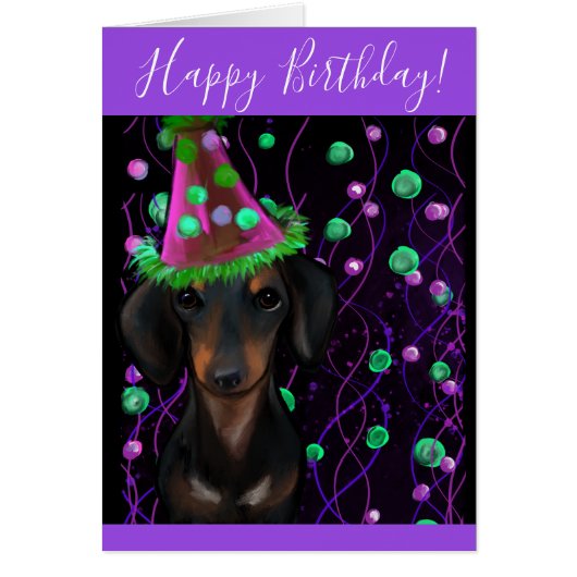 Zwart & Tan Doxie (Voorkant)