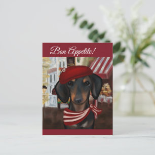Zwart & Tan Doxie Briefkaart