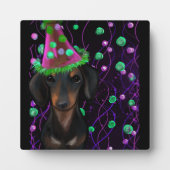 Zwart & Tan Doxie Fotoplaat (Voorkant)