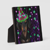 Zwart & Tan Doxie Fotoplaat (Voorkant)