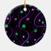 Zwart & Tan Doxie Keramisch Ornament (Achterkant)