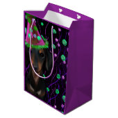 Zwart & Tan Doxie Medium Cadeauzakje (Achterkant Gekanteld)
