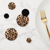 Zwart & Tan Leopard Cheetah Animal Print Confetti (Groep)