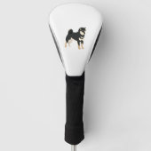 Zwart & Tan Shiba Inu Hond Eigenaar Lover Gift Golfheadcover (Voorkant)