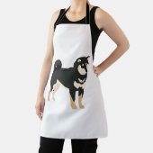 Zwart & Tan Shiba Inu Hond Eigenaar Lover Gift Schort (Insitu)