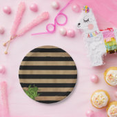 Zwart, Tan Striped Bord van Egyptische halloween (Feest)