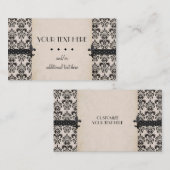 Zwart & Tan Visitekaartje (Voorkant / Achterkant)