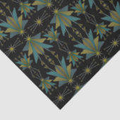 Zwart tapijtpapier met zachte sterren tissuepapier (Detail)