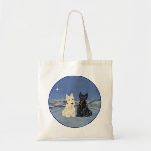 Zwart & Tarwe Schotse Terriërs Winter Tote Bag