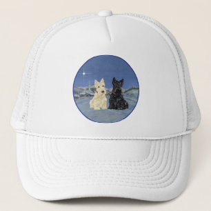 Zwart & Tarwe Schotse Terriërs Winter Trucker Pet