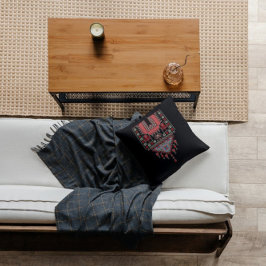 Zwart Tatreez Thobe Kunstwerkpatroon Henna Decor Kussen