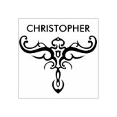 ZWART TATTOO TRIBAL 3 + uw backgr. & ideeën Rubberstempel (Afrduk)