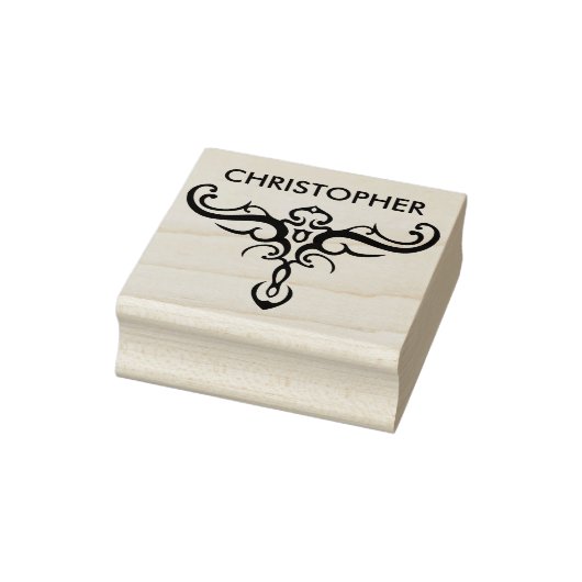 ZWART TATTOO TRIBAL 3 + uw backgr. & ideeën Rubberstempel (Stempel)