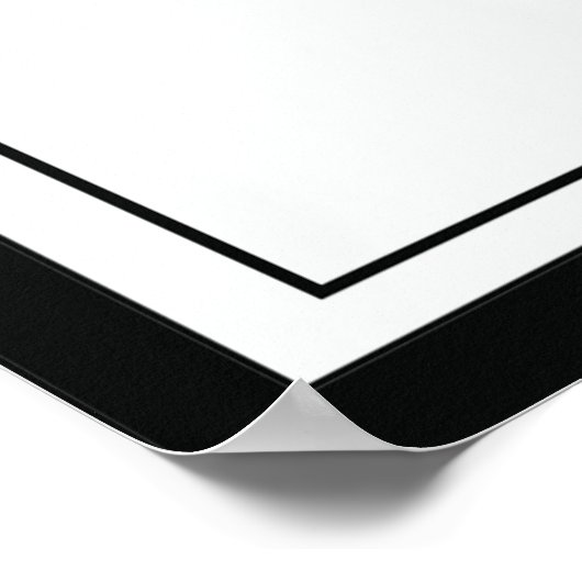 Zwart, Taupe en Blauw Abstract Shapes Poster (Hoek)