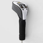 Zwart Taxi Design Golfheadcover (Schuin)