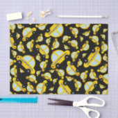 Zwart taxipatroon tissuepapier (Craft)