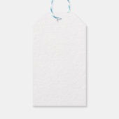 ZWART TEAL & GOUD KERSTORNAMENT CADEAULABEL (Achterkant)