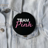 Zwart team Roze geslacht onthullen Button (In situ)