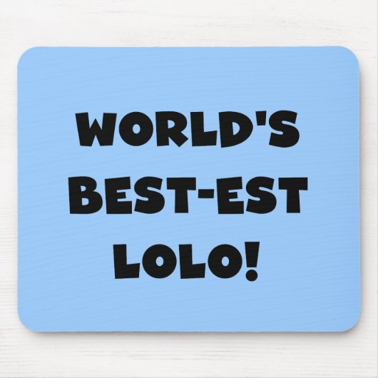 Zwart Tekst Best-est Lolo T-shirts en geschenken Muismat (Voorkant)