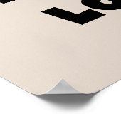 Zwart Tekst Best-est Lolo T-shirts en geschenken Poster (Hoek)