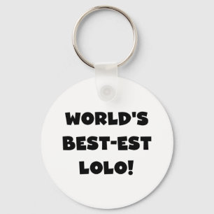 Zwart Tekst Best-est Lolo T-shirts en geschenken Sleutelhanger