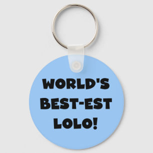 Zwart Tekst Best-est Lolo T-shirts en geschenken Sleutelhanger