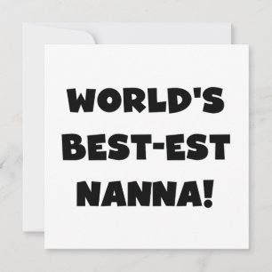 Zwart Tekst Best-est Nanna T-shirts en geschenken