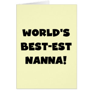 Zwart Tekst Best-est Nanna T-shirts en geschenken