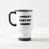 Zwart Tekst Best-est Nanna T-shirts en geschenken Reisbeker (Links)