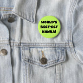 Zwart Tekst Best-est Nanna T-shirts en geschenken Ronde Button 5,7 Cm (In situ)