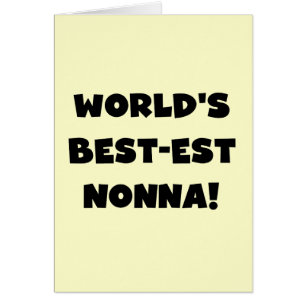 Zwart Tekst Best-est Nonna T-shirts en geschenken