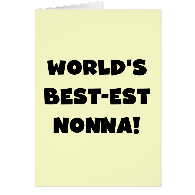 Zwart Tekst Best-est Nonna T-shirts en geschenken (Voorkant)