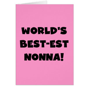 Zwart Tekst Best-est Nonna T-shirts en geschenken