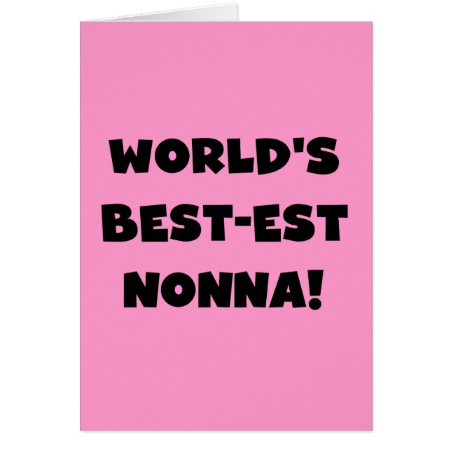 Zwart Tekst Best-est Nonna T-shirts en geschenken (Voorkant)