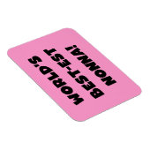 Zwart Tekst Best-est Nonna T-shirts en geschenken Magneet (Rechterzijde)