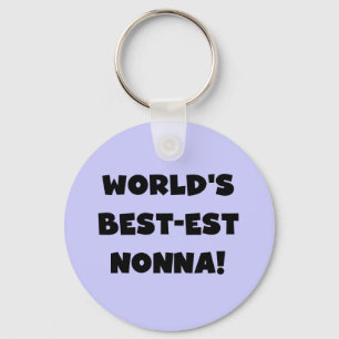 Zwart Tekst Best-est Nonna T-shirts en geschenken Sleutelhanger
