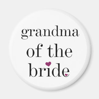 Zwart Tekst Oma van de bruidsmagneet Magneet